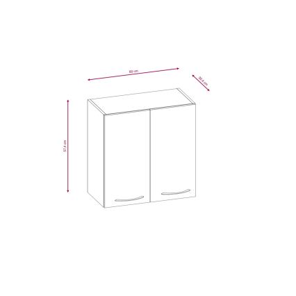 Κουζίνα VALERIA 240 εκ. καφέ/δρυς σονόμα