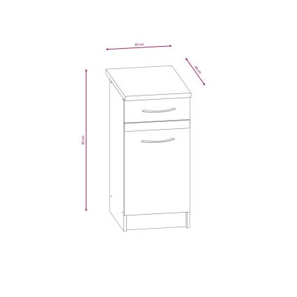 Κουζίνα VALERIA 240 εκ. καφέ/δρυς σονόμα