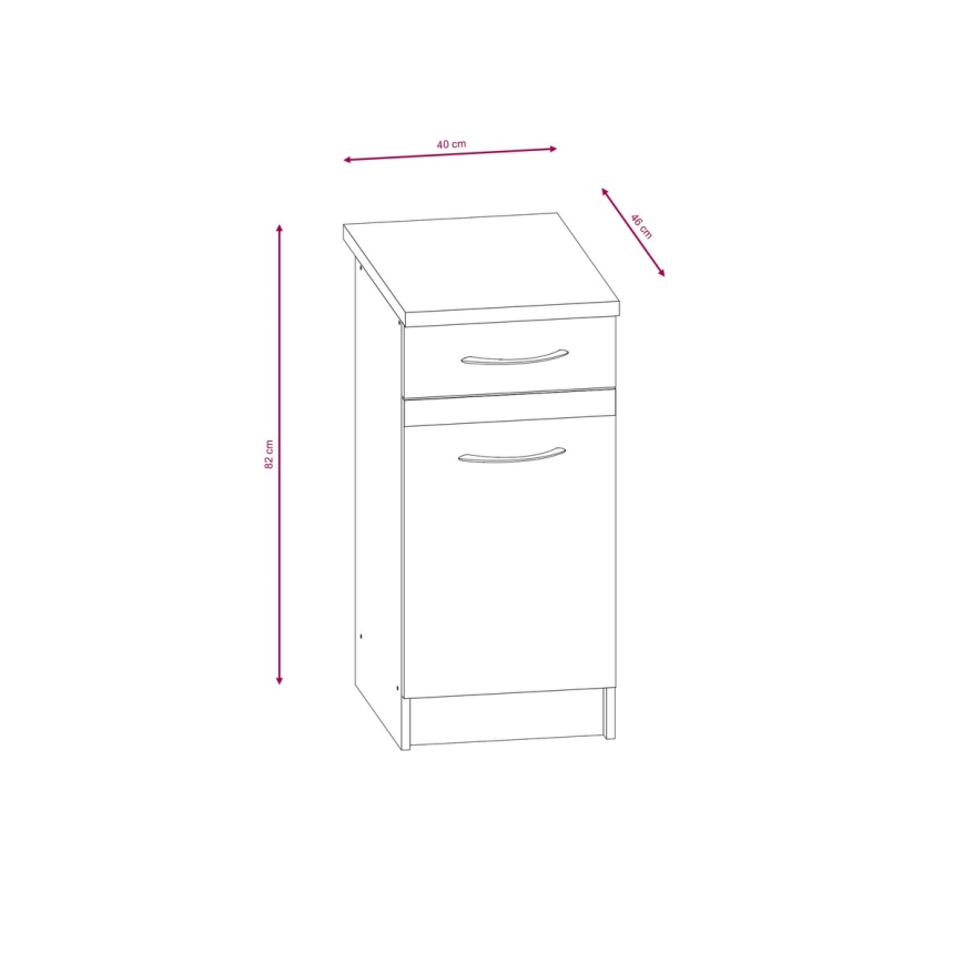 Κουζίνα VALERIA 240 εκ. καφέ/δρυς σονόμα