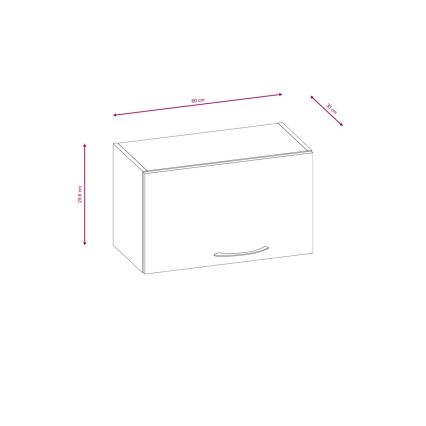 Κουζινική σύνθεση VALERIA 180 cm, καφέ/δρυς Sonoma