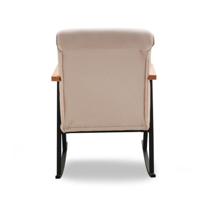 Κουνιστή πολυθρόνα LUNI σε κρεμ απόχρωση