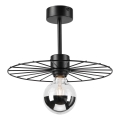 Κρεμαστό φωτιστικό MONTANA 1xE27/15W/230V διάμετρος 30 cm μαύρο