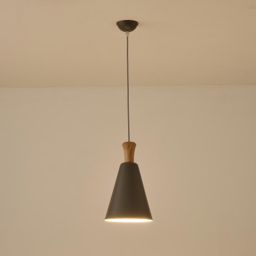 Κρεμαστό φωτιστικό οροφής 1xE27/15W/230V γκρι διάμετρος 20 cm
