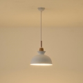 Κρεμαστό φωτιστικό οροφής 1xE27/15W/230V λευκό διάμετρος 28 cm
