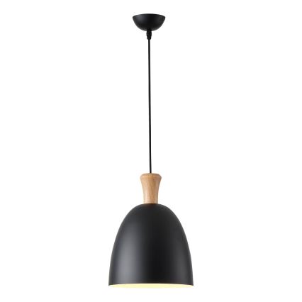 Κρεμαστό φωτιστικό οροφής 1xE27/15W/230V μαύρο διάμετρος 23 cm