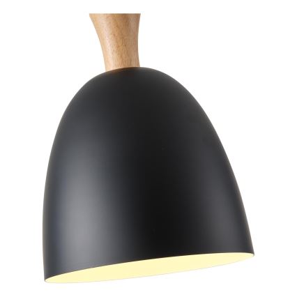 Κρεμαστό φωτιστικό οροφής 1xE27/15W/230V μαύρο διάμετρος 23 cm