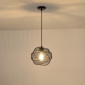 Κρεμαστό φωτιστικό οροφής 1xE27/40W/230V μαύρο