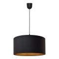 Κρεμαστό φωτιστικό οροφής ALBA 1xE27/15W/230V δ. 40 cm μαύρο/χρυσό