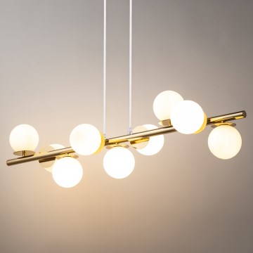 Κρεμαστό φωτιστικό οροφής AVOLA 9xG9/12W/230V χρυσό