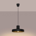 Κρεμαστό φωτιστικό οροφής BILO 1xE27/15W/230V διάμετρος 35 cm μαύρο