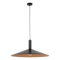 Κρεμαστό φωτιστικό οροφής CAPRI 1xE27/15W/230V διάμετρος 70 cm μαύρο/χαλκός