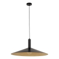 Κρεμαστό φωτιστικό οροφής CAPRI 1xE27/15W/230V διάμετρος 70 cm μαύρο/χρυσό