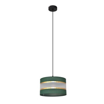 Κρεμαστό φωτιστικό οροφής  HELEN 1xE27/15W/230V διάμετρος 25 cm πράσινο/χρυσαφί