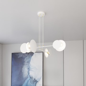 Κρεμαστό φωτιστικό οροφής IDEA 4xE27/15W/230V λευκό