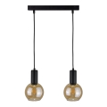 Κρεμαστό φωτιστικό οροφής JANTAR BLACK 2xE27/60W/230V