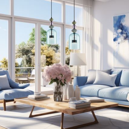 Κρεμαστό φωτιστικό οροφής LED ARTE LED/12W/230V διάμετρος 16 cm μαύρο