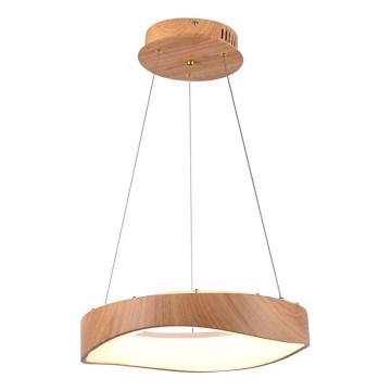 Κρεμαστό φωτιστικό οροφής LED LED/18W/230V 3000K ø 40 cm καφέ