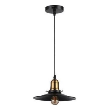 Κρεμαστό φωτιστικό οροφής LOFT 1xE27/60W/230V διάμετρος 22 cm μαύρο