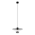 Κρεμαστό φωτιστικό οροφής MONTANA 1xE27/15W/230V διάμετρος 30 cm μαύρο