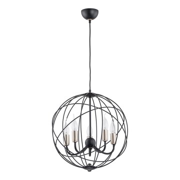 Κρεμαστό φωτιστικό οροφής NOSFERATU 5xE14/10W/230V μαύρο/χρυσό