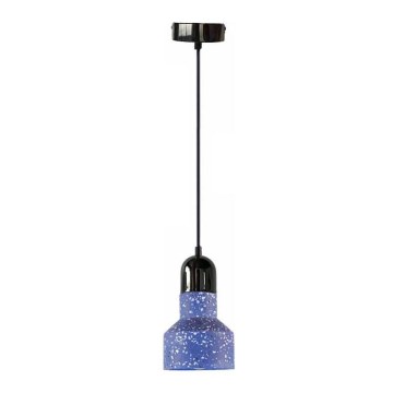 Κρεμαστό φωτιστικό οροφής TERRAZZO 1xE27/60W/230V διάμετρος 12 cm μπλε
