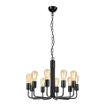 Κρεμαστό φωτιστικό οροφής TIFFANY 10xE27/60W/230V μαύρο