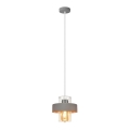 Κρεμαστό φωτιστικό οροφής VOLTA 1xE27/15W/230V γκρι