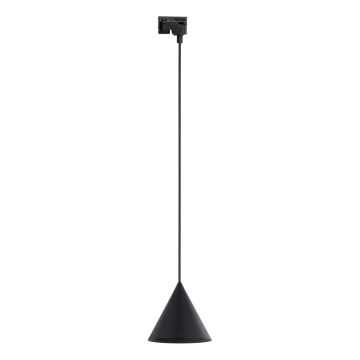 Κρεμαστό φωτιστικό οροφής για 1-phase ράγας CONO 1xE27/15W/230V μαύρο