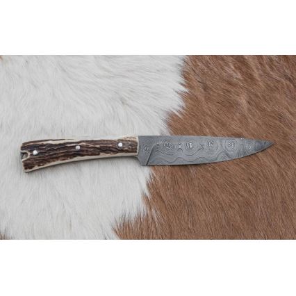 Κυνηγετικό μαχαίρι αποστολών 12 cm κέρατο ελαφιού