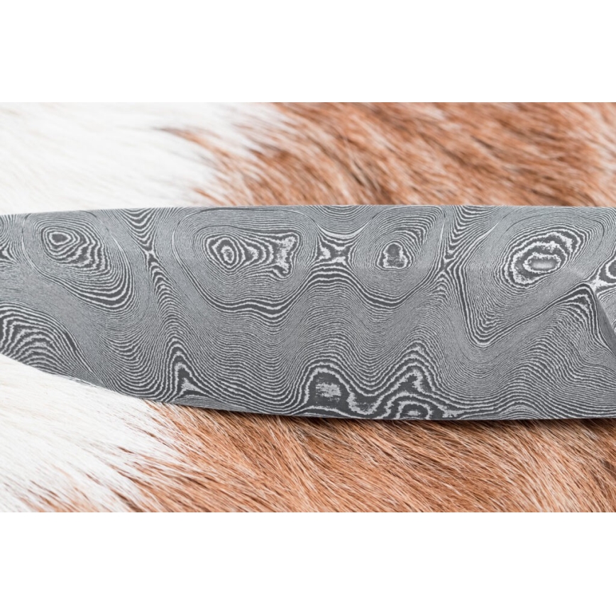 Κυνηγετικό μαχαίρι Δαμασκού 11,8 cm καρυδιά/κέρατο ελαφιού