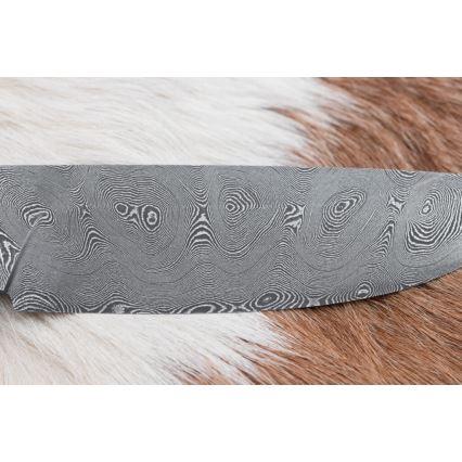 Κυνηγετικό μαχαίρι Δαμασκού 11,8 cm καρυδιά/κέρατο ελαφιού