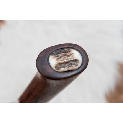 Κυνηγετικό μαχαίρι Δαμασκού 11,8 cm καρυδιά/κέρατο ελαφιού