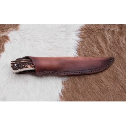 Κυνηγετικό μαχαίρι Δαμασκού 11 cm κέρατο ελαφιού