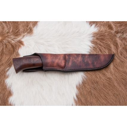 Κυνηγετικό μαχαίρι Δαμασκού 12,4 cm Σημύδα/κέρατο ταράνδου