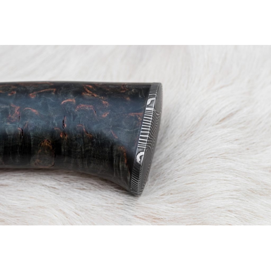 Κυνηγετικό μαχαίρι Δαμασκού 13,8 cm Σημύδα/κόκκαλο καμήλας