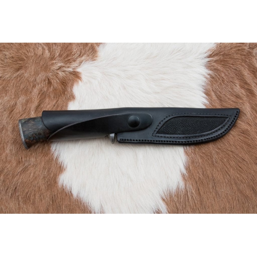 Κυνηγετικό μαχαίρι Δαμασκού 14,5 cm σκλήθρο/σερπεντινίτης