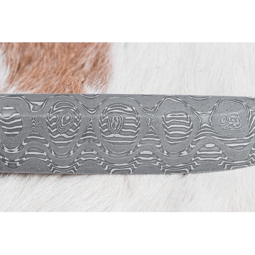 Κυνηγετικό μαχαίρι Δαμασκού 14,5 cm σκλήθρο/σερπεντινίτης