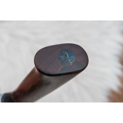 Κυνηγετικό μαχαίρι Δαμασκού 9,7 cm καρυδιά/σφένδαμος