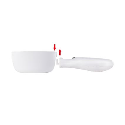 Lamart - Κουτάλα ζύγισης με οθόνη LCD 2xAAA λευκή