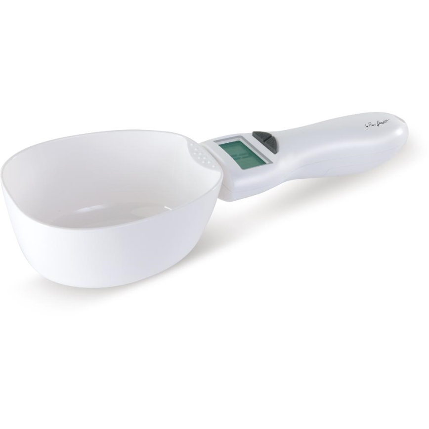 Lamart - Κουτάλα ζύγισης με οθόνη LCD 2xAAA λευκή