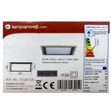 Lampenwelt - LED RGBW Dimmable φωτιστικό οροφής LYNN LED/29,5W/230V 2700-6500K + τηλεχειριστήριο