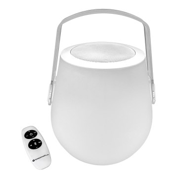Lampenwelt - Επιτραπέζια λάμπα dimming LED RBG με ηχείο LED/3W/3,7V Bluetooth 2000 mAh IP44 + τηλεχειριστήριο