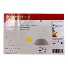 Lampenwelt - Κρεμαστό φωτιστικό οροφής LED 1xE27/10W/230V