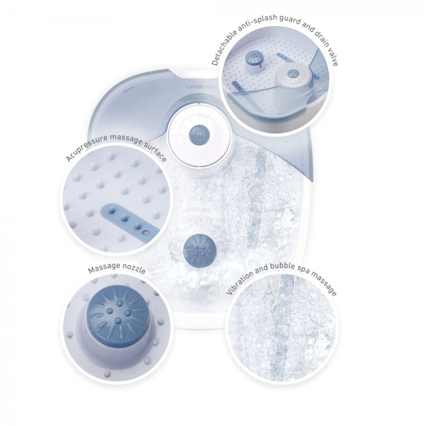 Lanaform - Ποδόλουτρο με μασάζ FOOT SPA 60W/230V