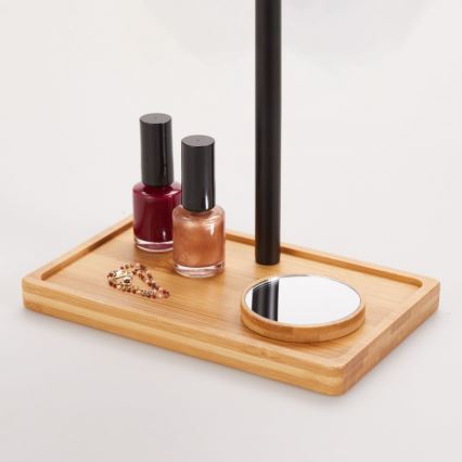 Lanaform - Ρυθμιζόμενος καλλυντικός καθρέφτης με LED φωτισμό, 5V USB, με περίβλημα από μπαμπού