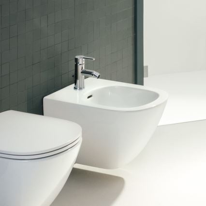 LAUFEN H3410810041141 - Μπαταρία μπιντέ + βαλβίδα με υπερχείλιση LUA γυαλιστερό χρώμιο