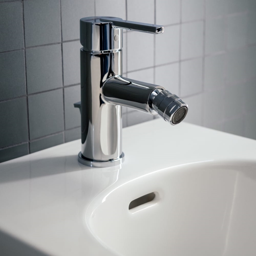 LAUFEN H3410810041141 - Μπαταρία μπιντέ + βαλβίδα με υπερχείλιση LUA γυαλιστερό χρώμιο