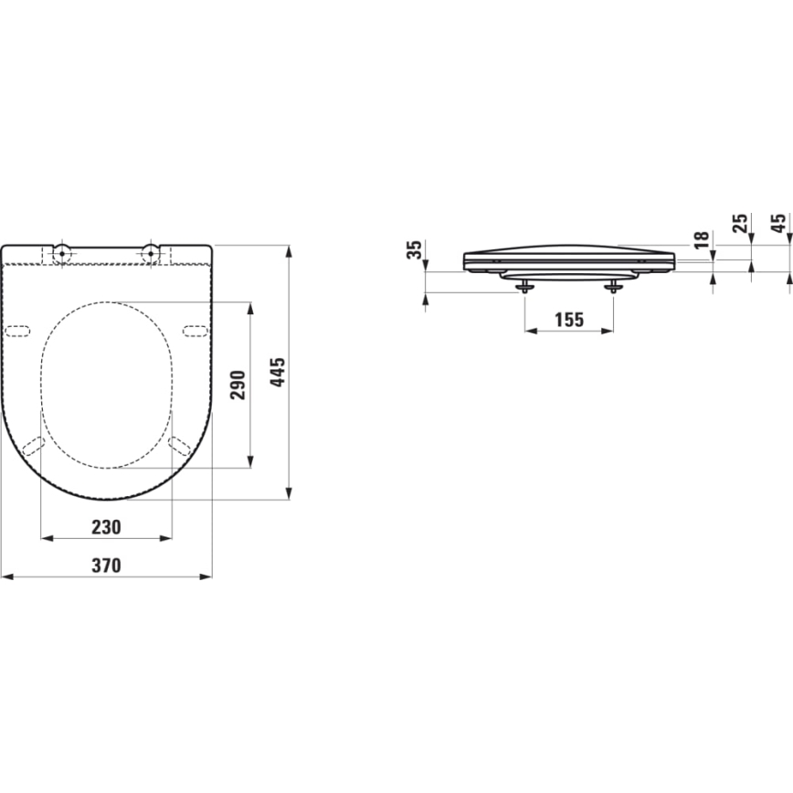 LAUFEN H8989660000001 - Κάλυμμα τουαλέτας SoftClose PRO από duroplast/λευκό