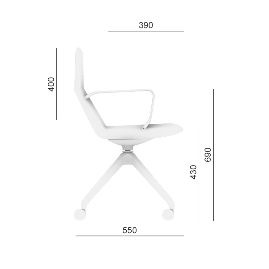 LD Seating - Καρέκλα γραφείου FLEXI πράσινη