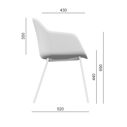 LD Seating - Καρέκλα γραφείου RIVA καφέ